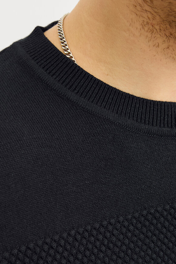 JPRBLUNOAH pull en tricot structuré  - Black Beauty