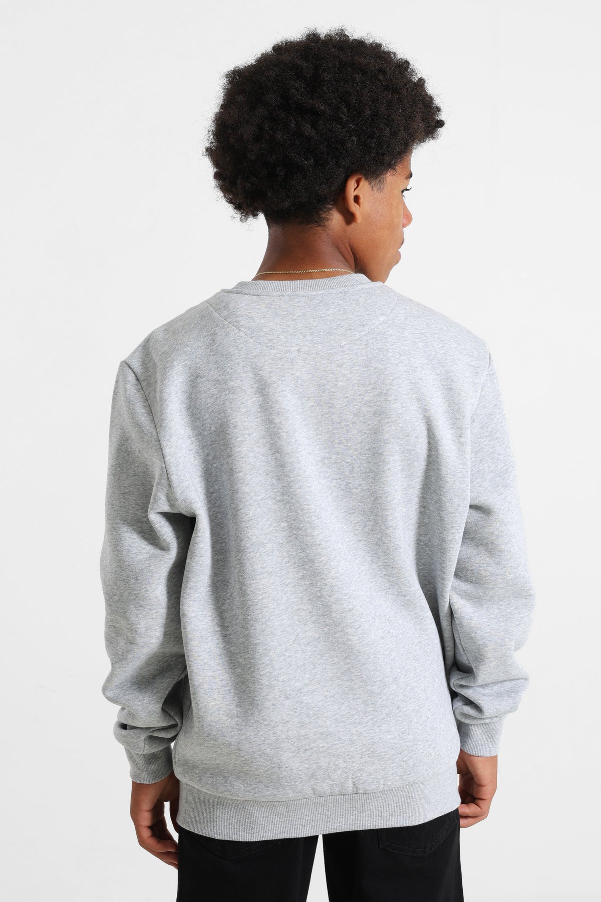 Fluffy sweatshirt - Heathergrey