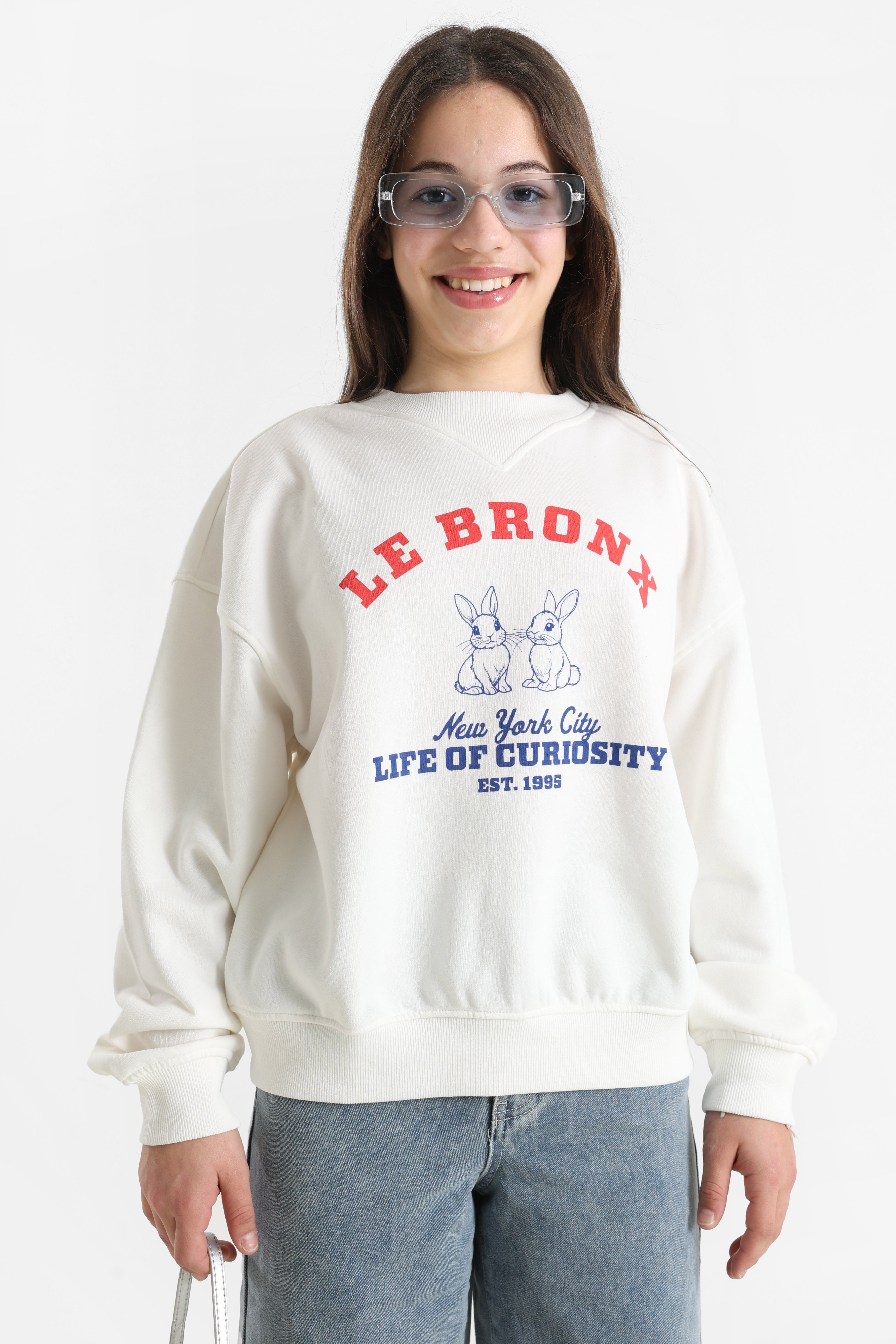 KOGBETINA Sweatshirt - Cloud Dancer