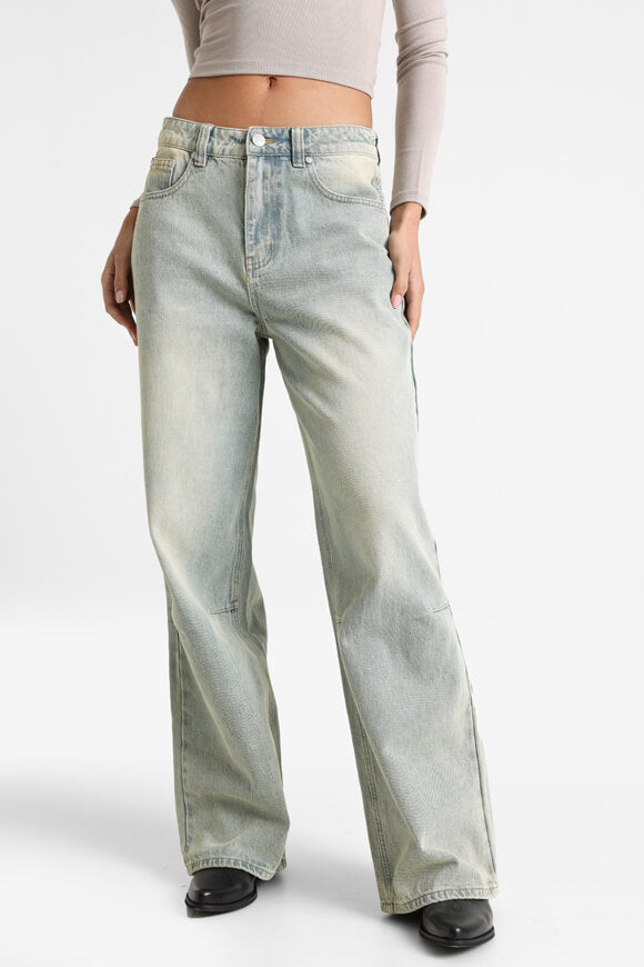 Baggy Fit Jeans - Dirty Blue