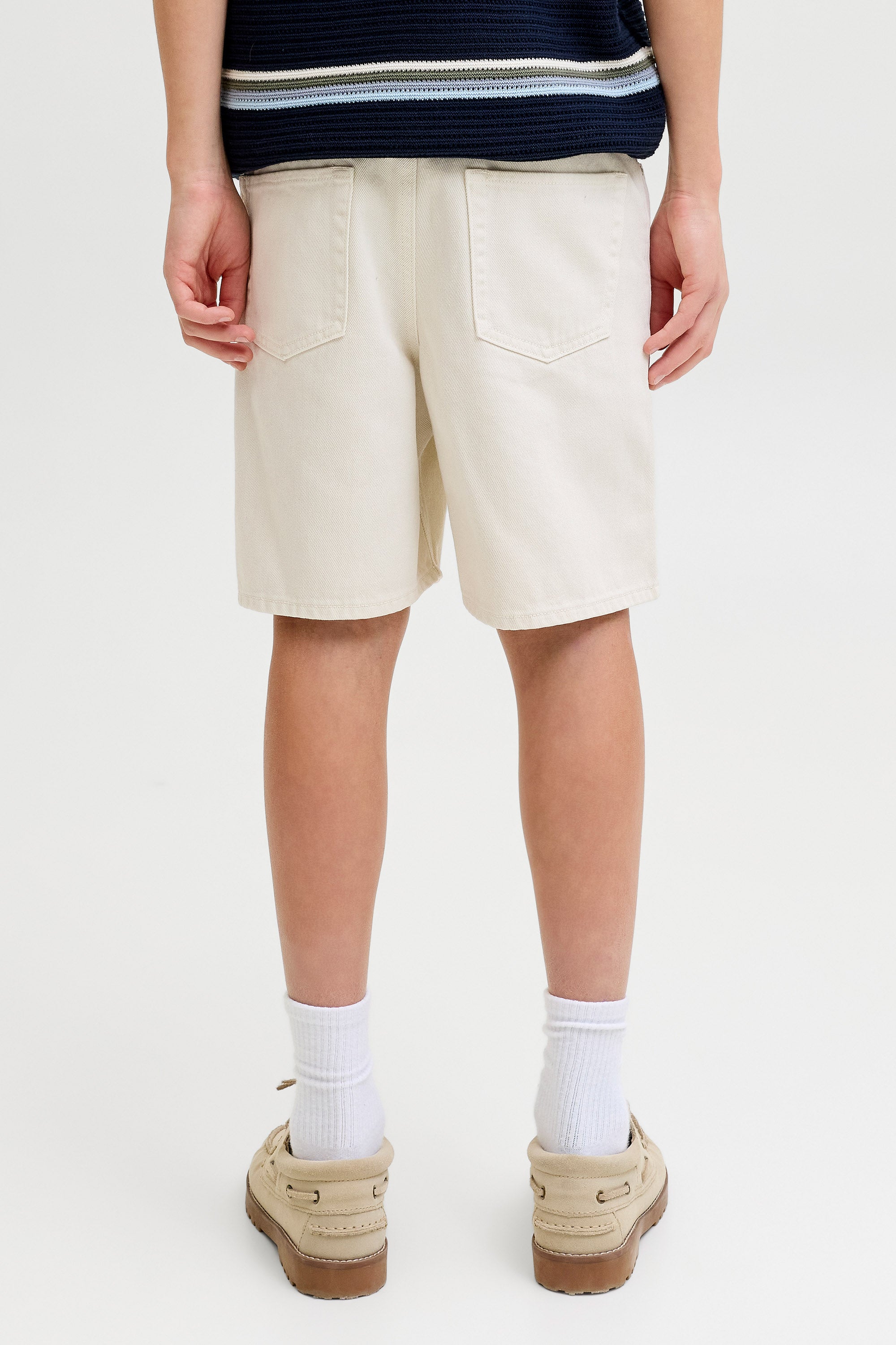JJITONY short en jean loose fit - Cloud Dancer