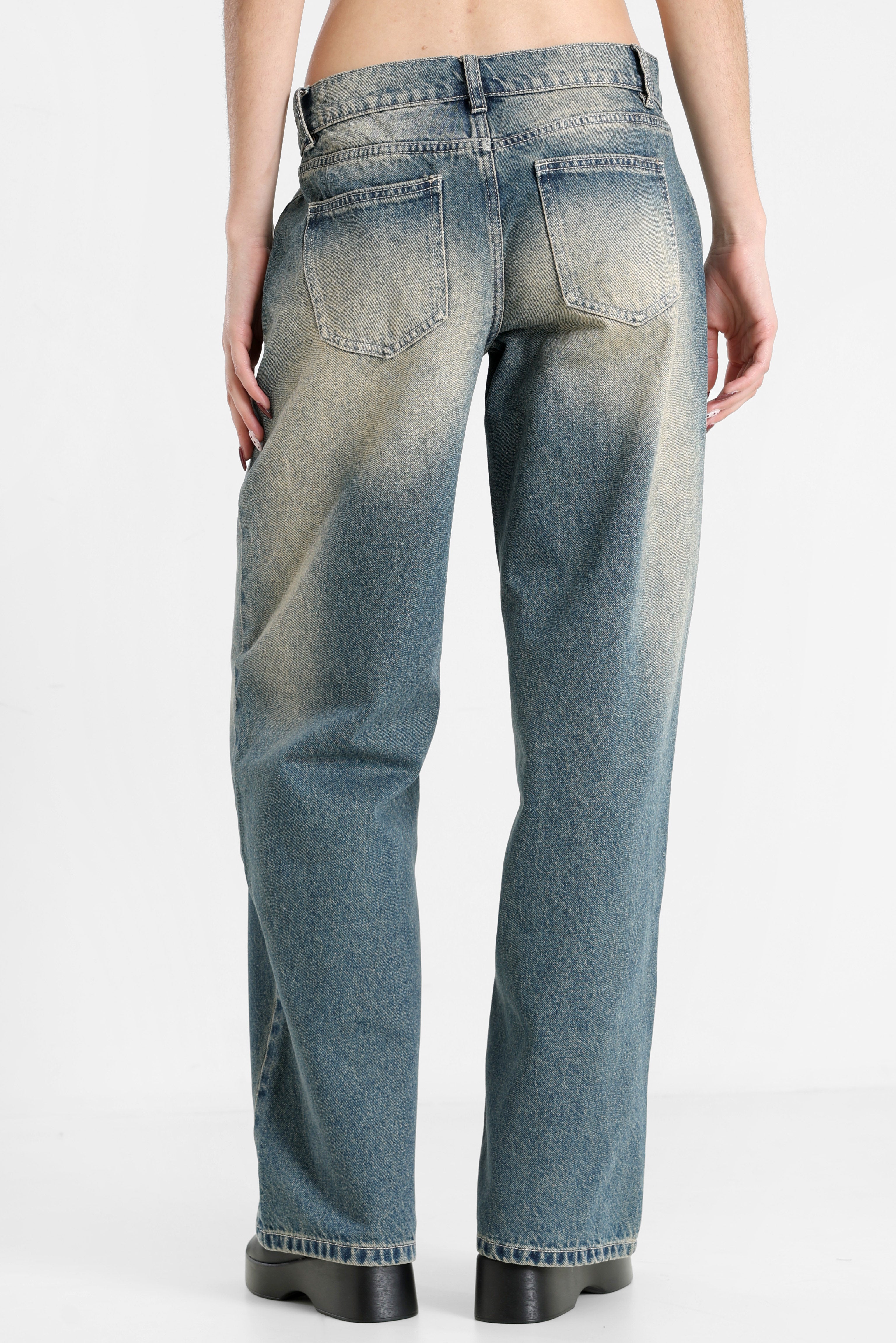 Baggy fit jeans - Washed blue