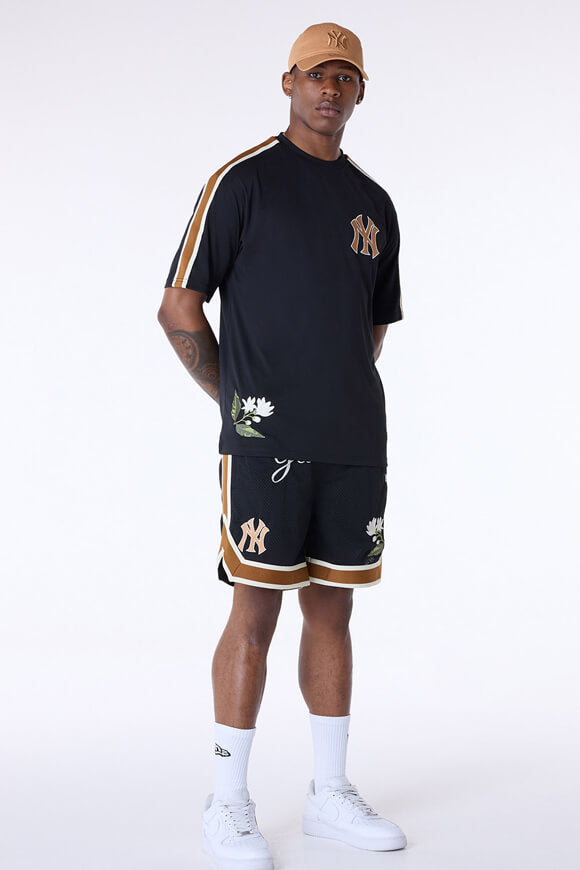 Maglietta oversize floreale MLB - Nero