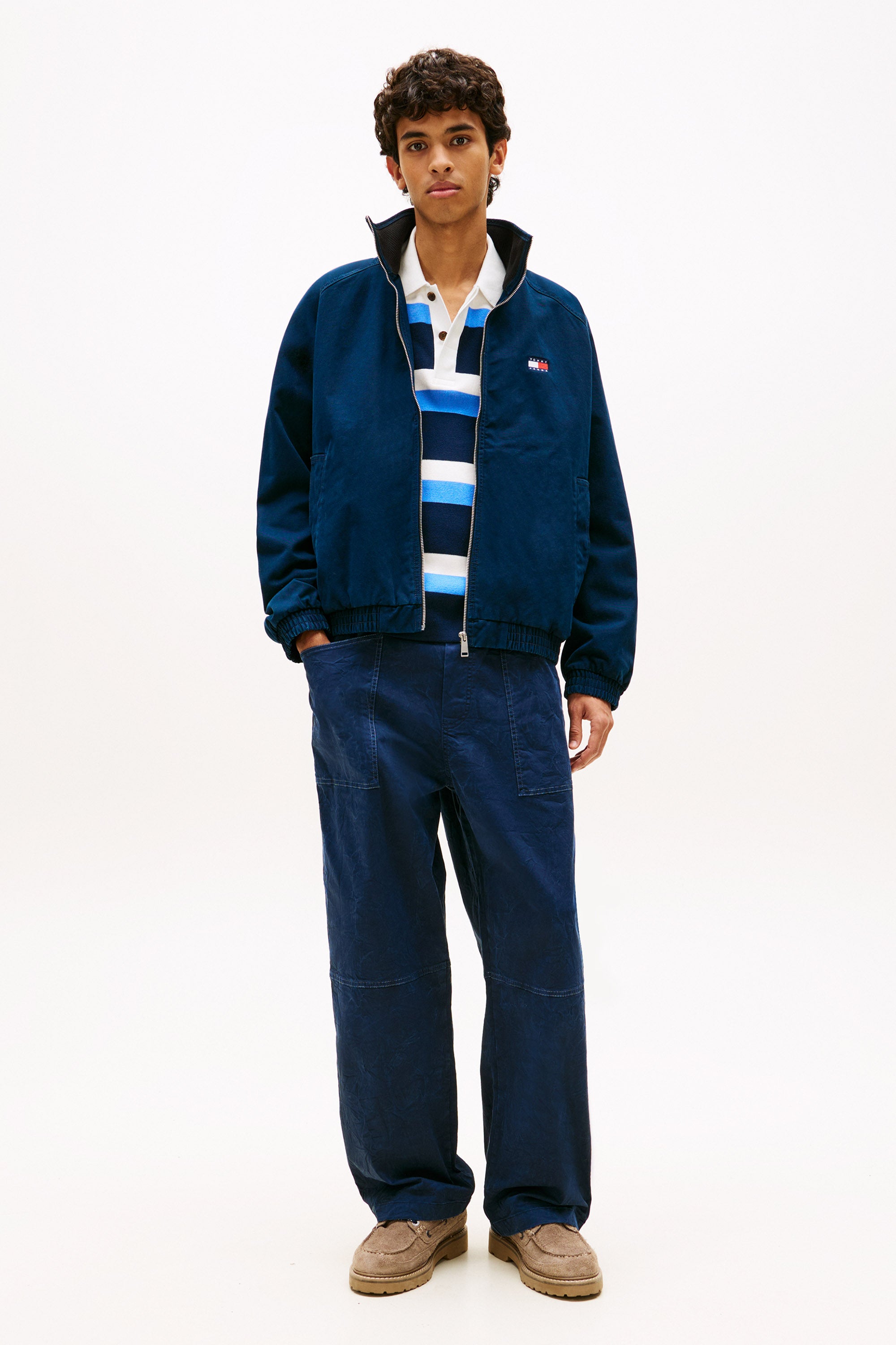 Leichte Jacke aus Twill - Dark Night Navy