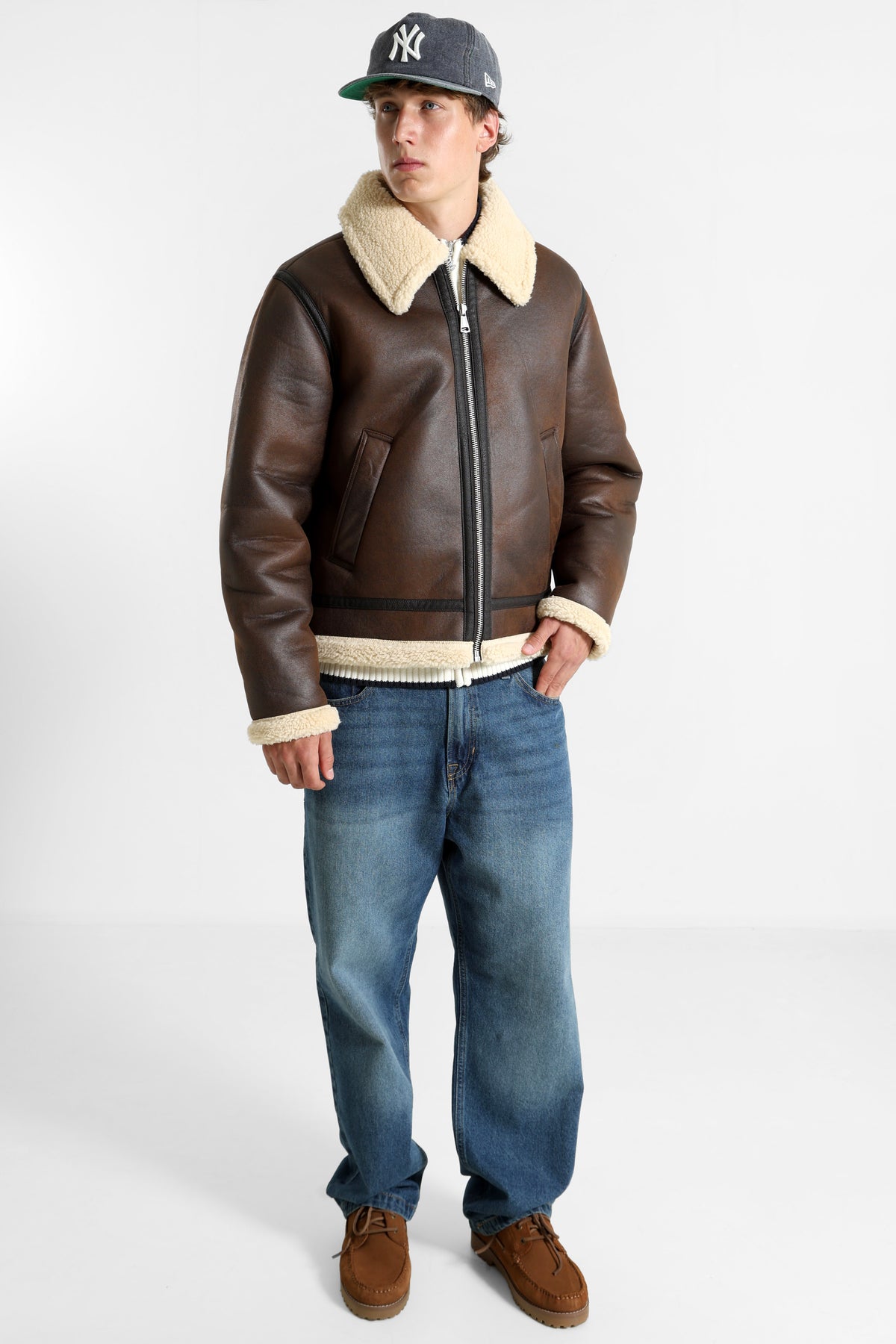 JORNORREBRO Shearling Jacke - Chocolate Brown