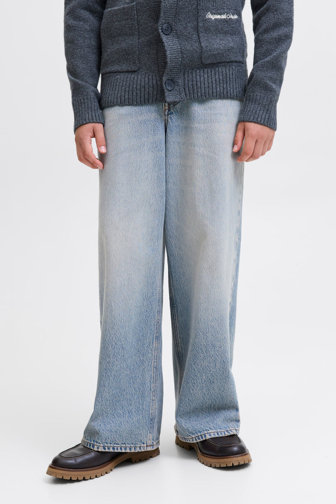 JJIDAVE Baggy Fit Jeans - Blue Medium Used