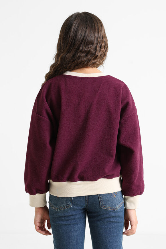 Meta-Enchantment Sweater Cosy Fleece - Bordeaux