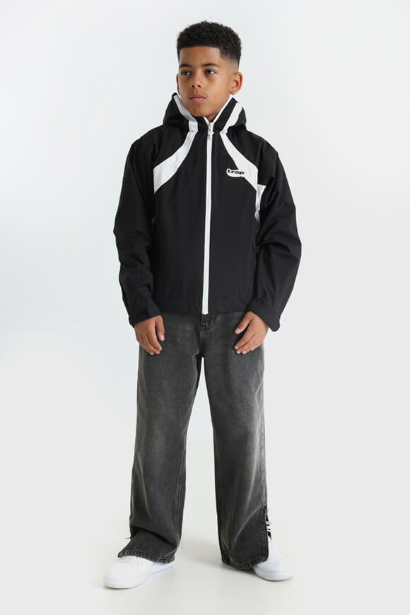 Windbreaker - Schwarz + Weiss