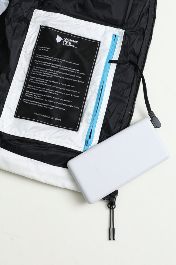 Springs heated lightweight quilted jacket - White