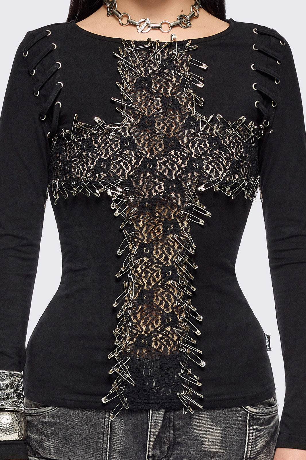 Dark Romance T-shirt à manches longues - Black