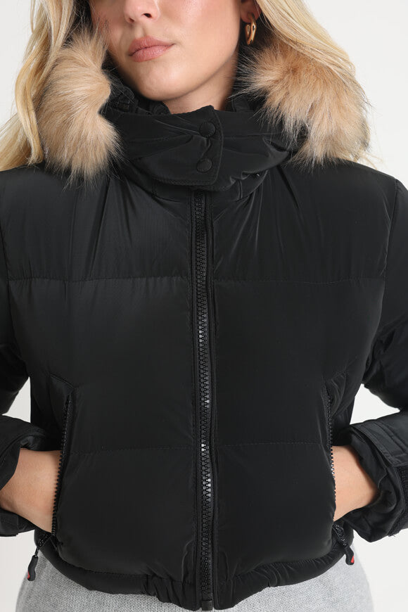 Belluci 2.0 Crop Pufferjacke - Jet Black