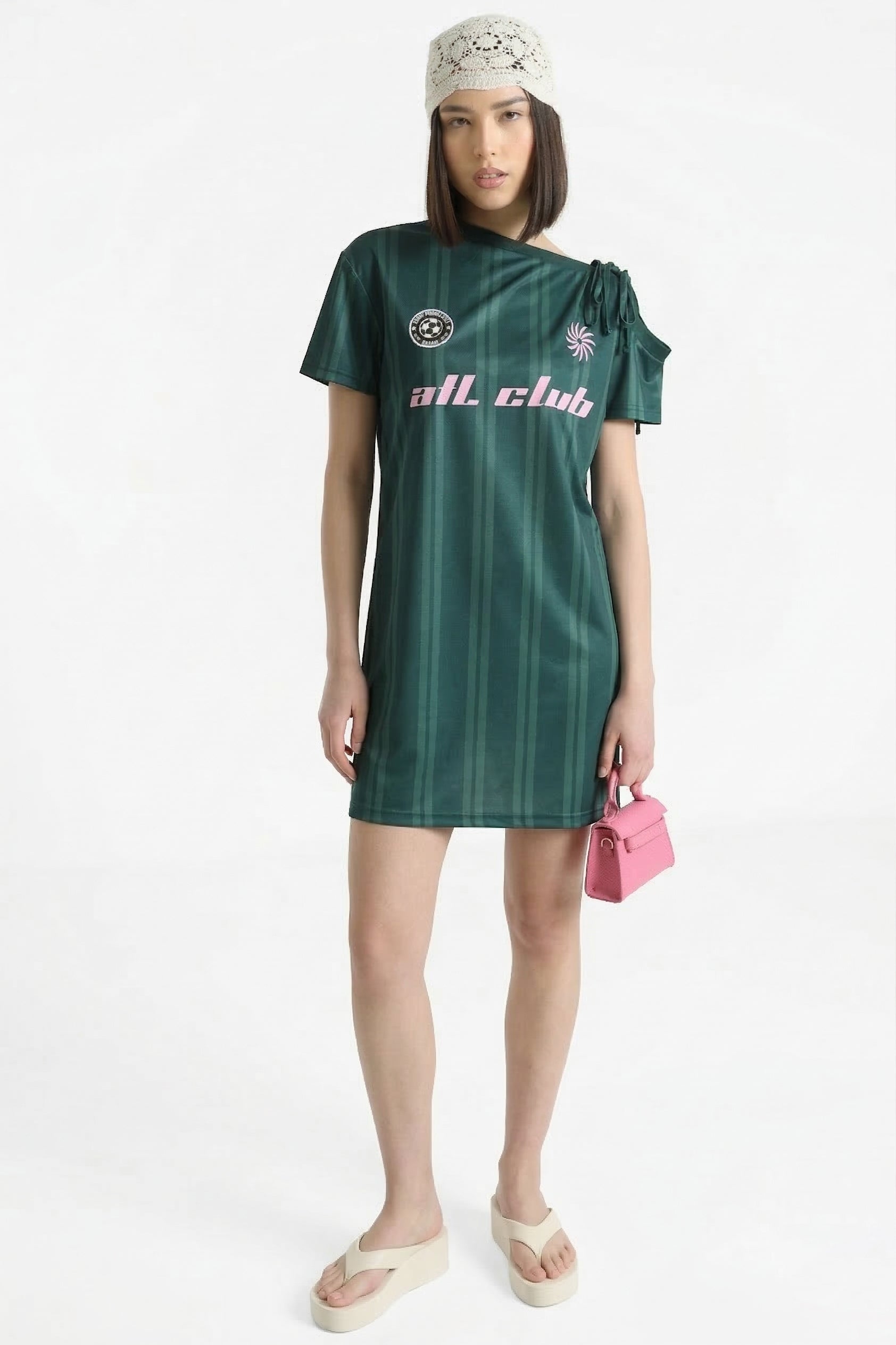 T-Shirt-Kleid - Grün