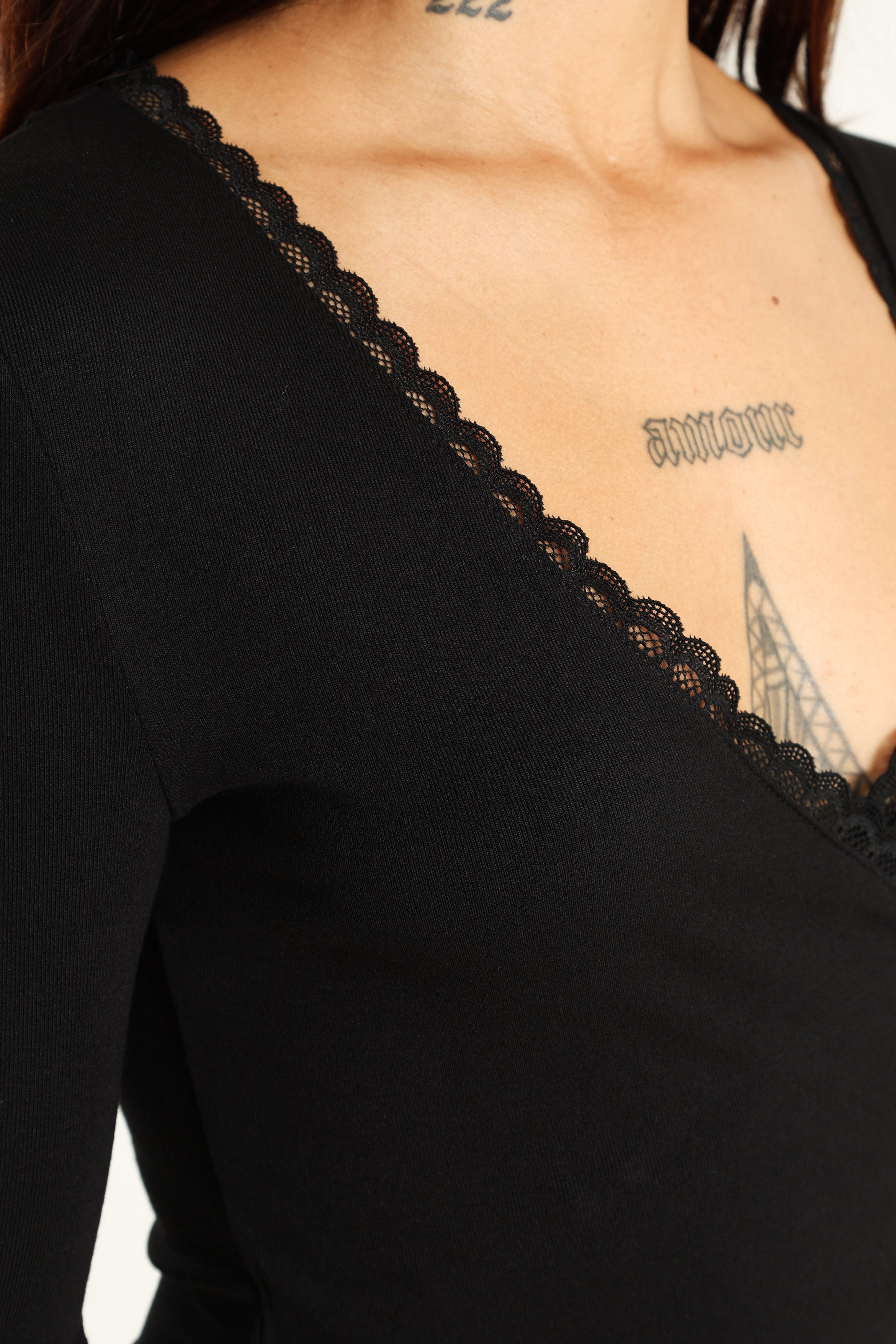 Langarmshirt - Black