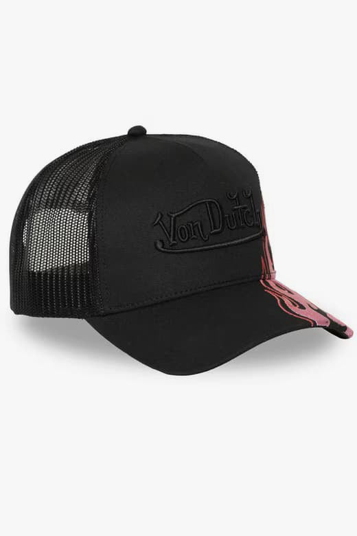 Cappellino trucker / snapback - Black + Pink