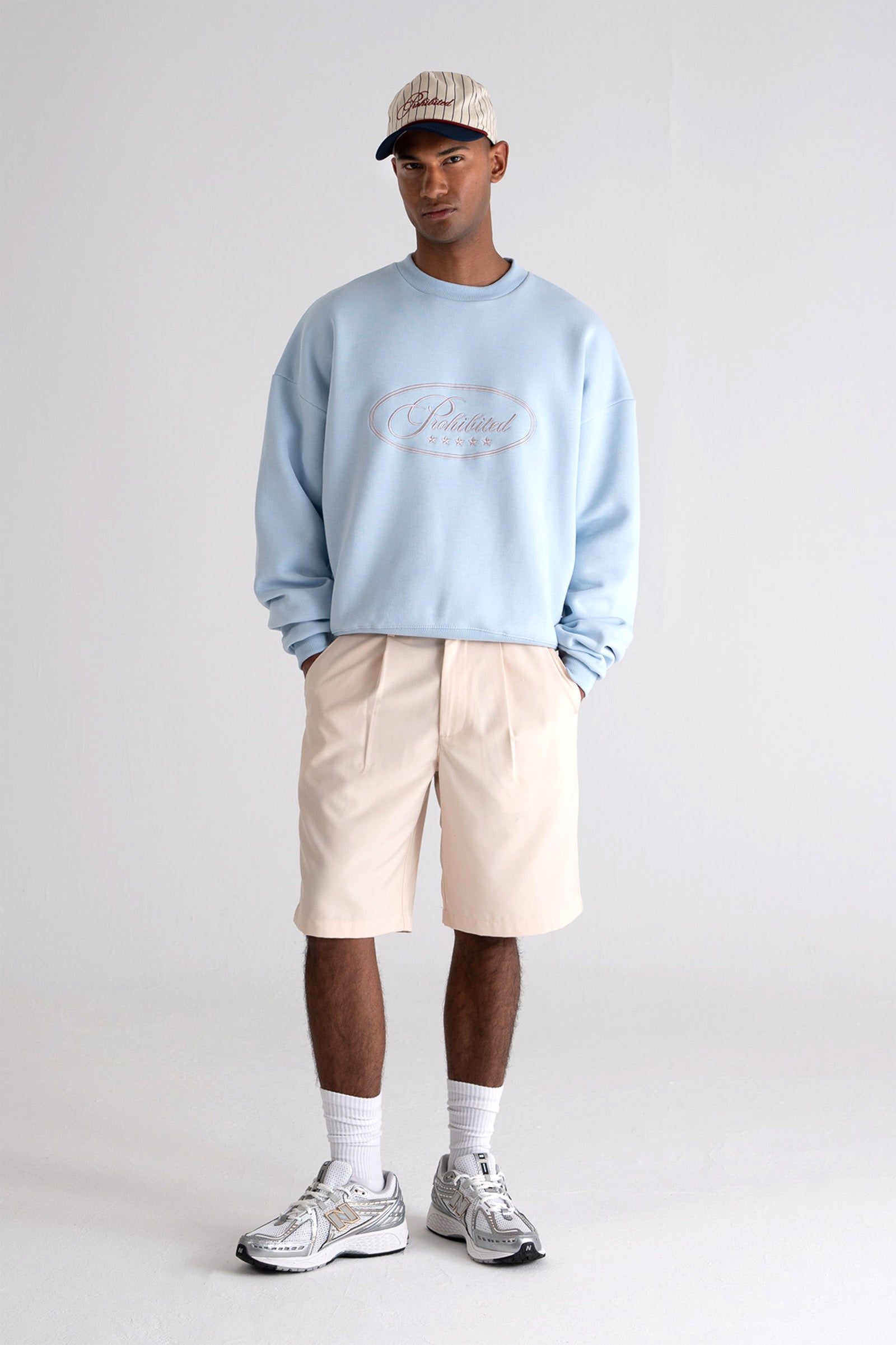 Short en tissu - Cream