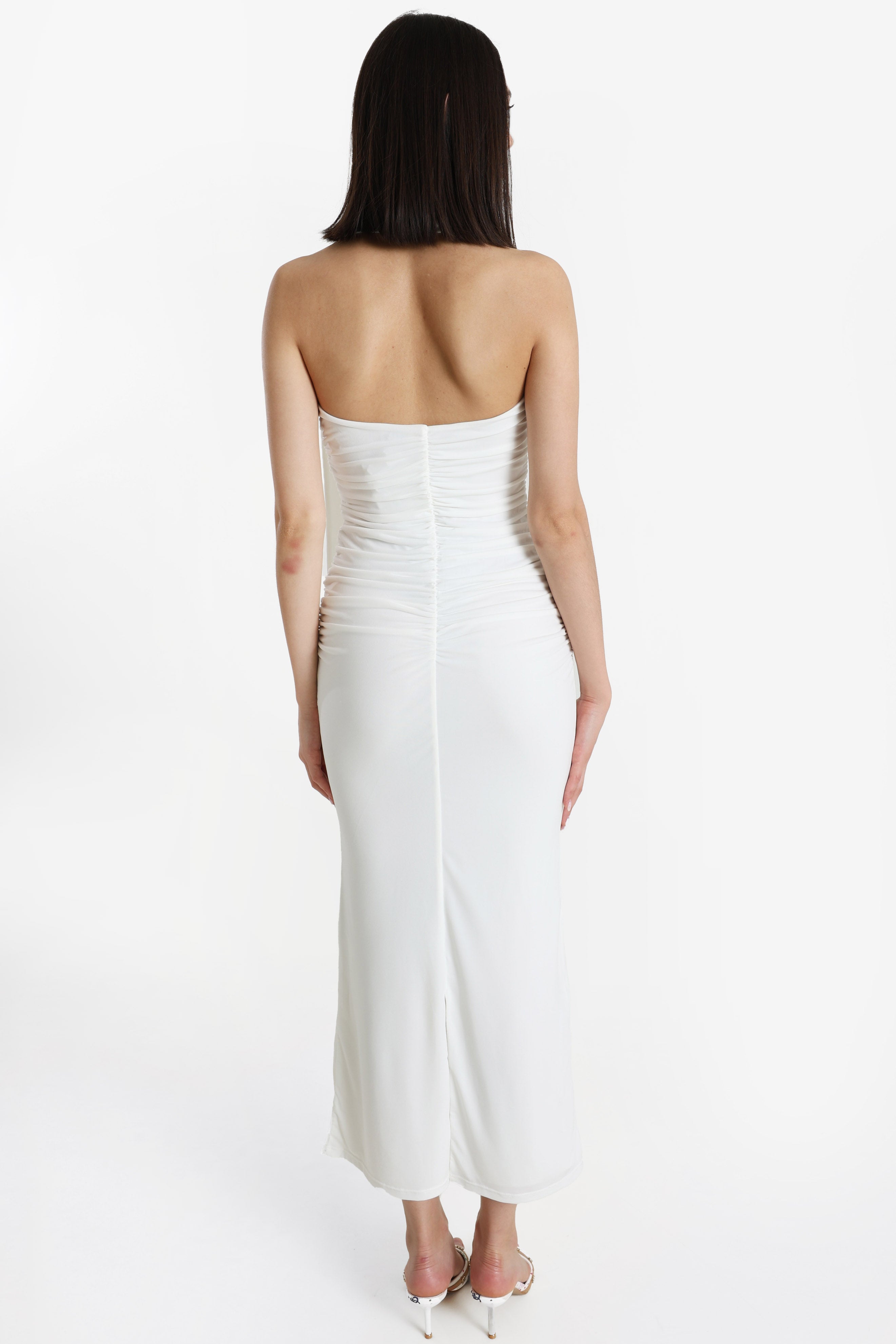 Long bandeau dress - Offwhite