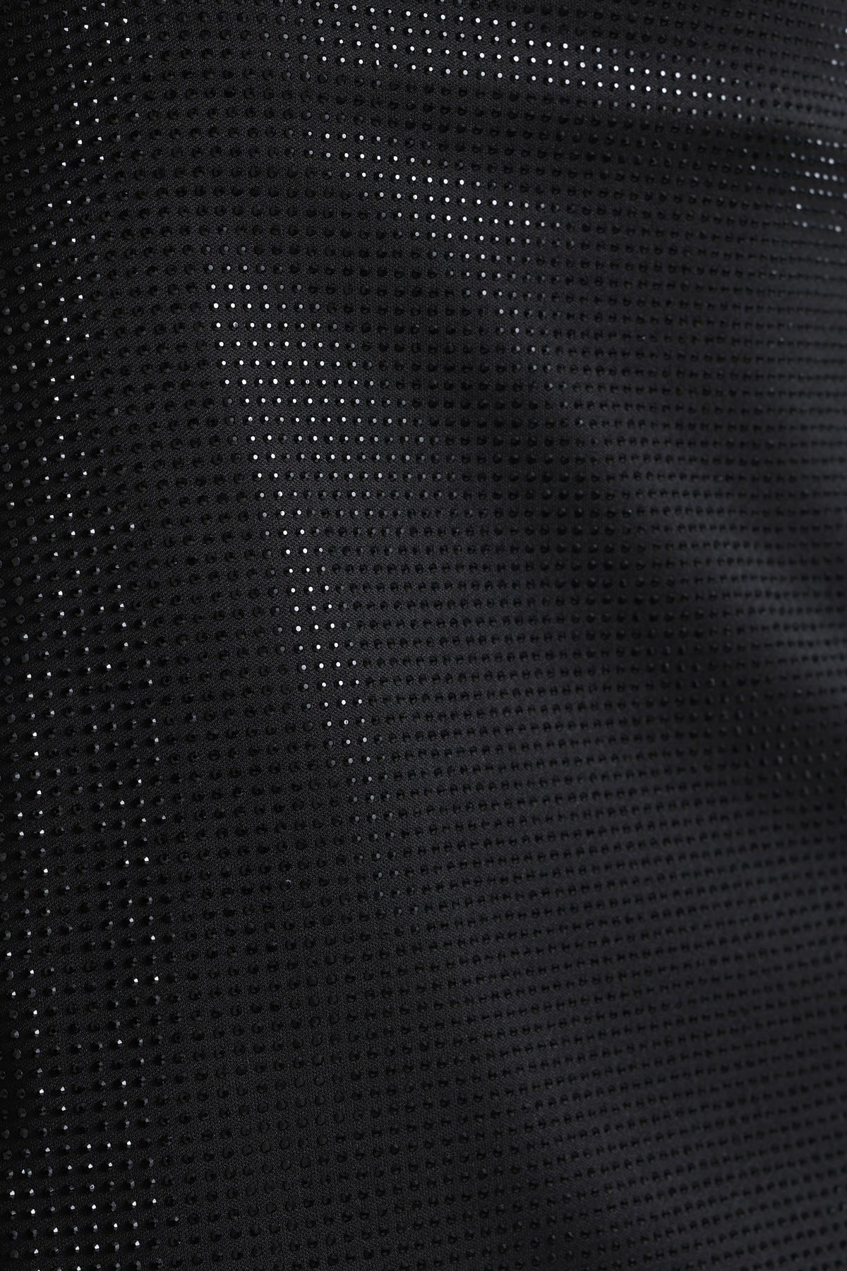 Mini skirt adorned with rhinestones with integrated shorts - Black