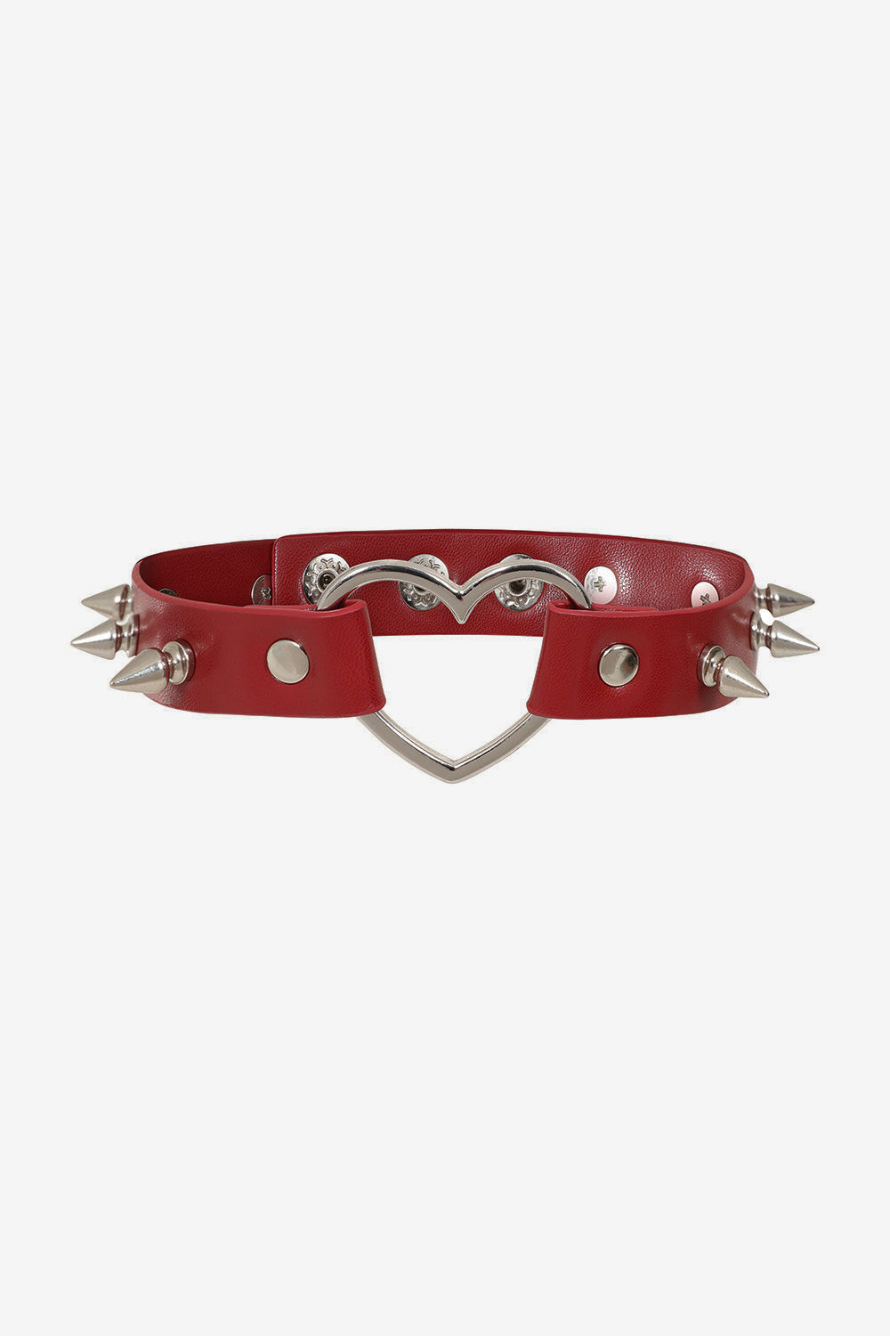 Collana choker Saki Heart con borchie