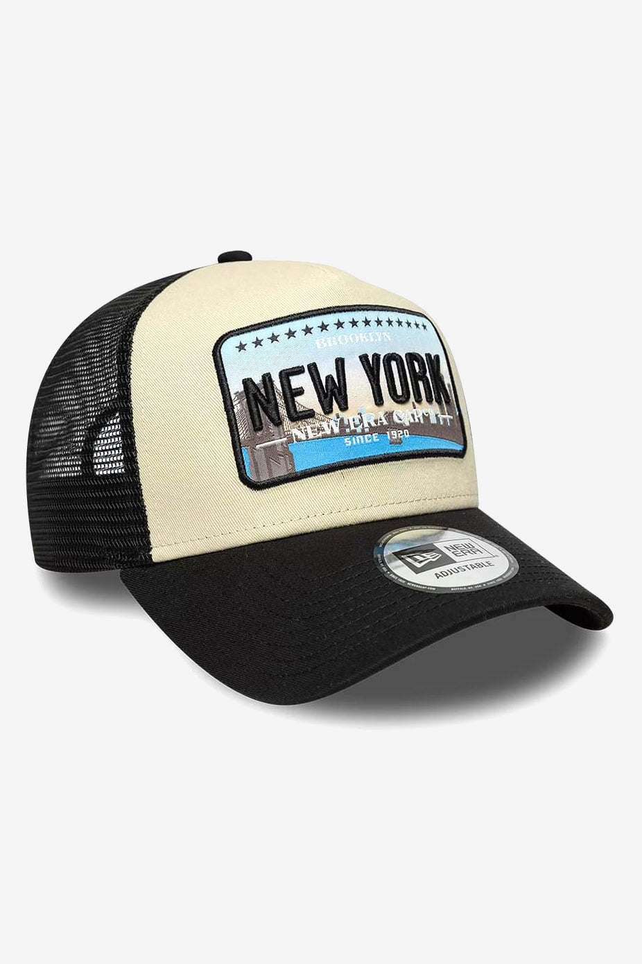Cappellino trucker / snapback - Black + Beige