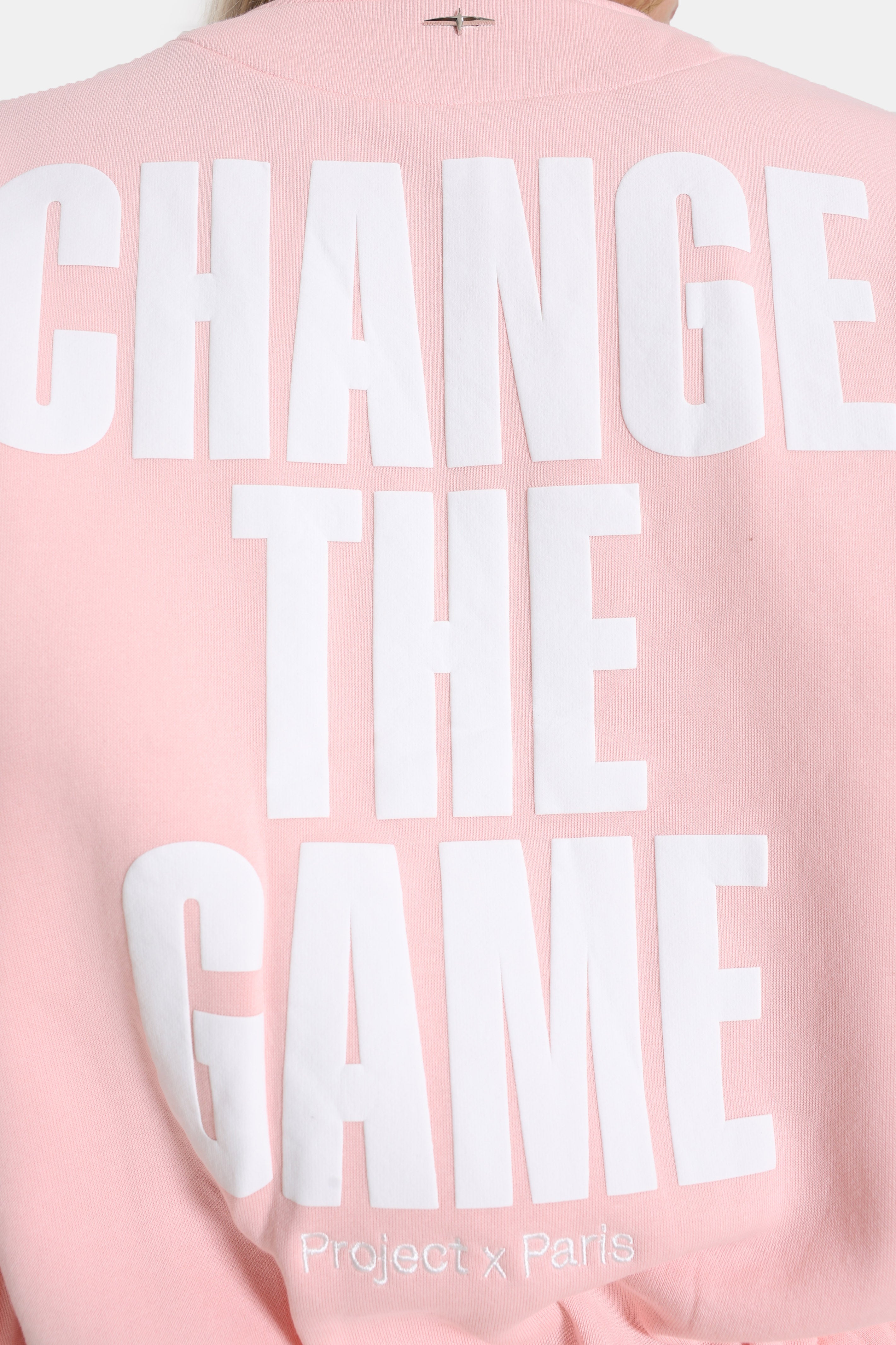 Sweatjacke - Pink + White