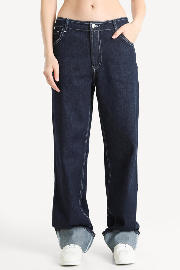 Wide leg jeans - Dark blue denim