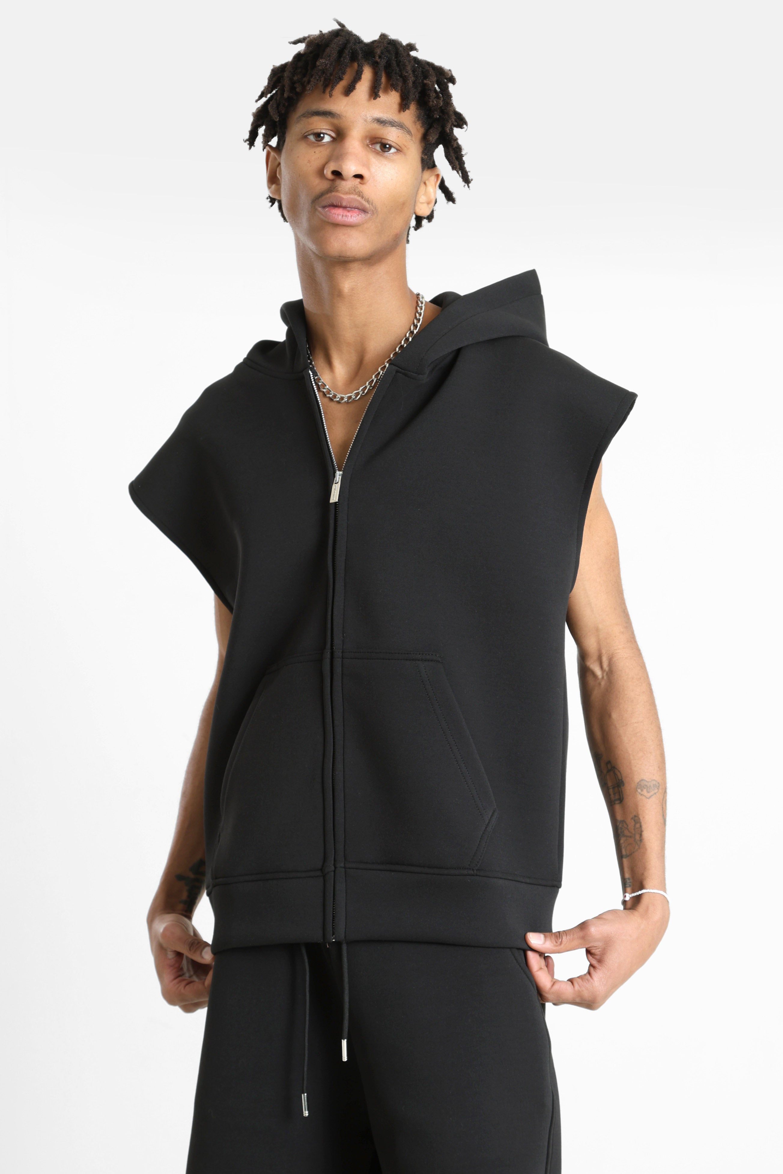 Sweatshirt vest - Black