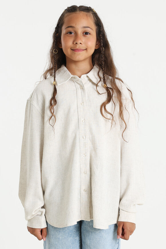 KOGSIESTA Chemise Oversize en lin - Moonbeam