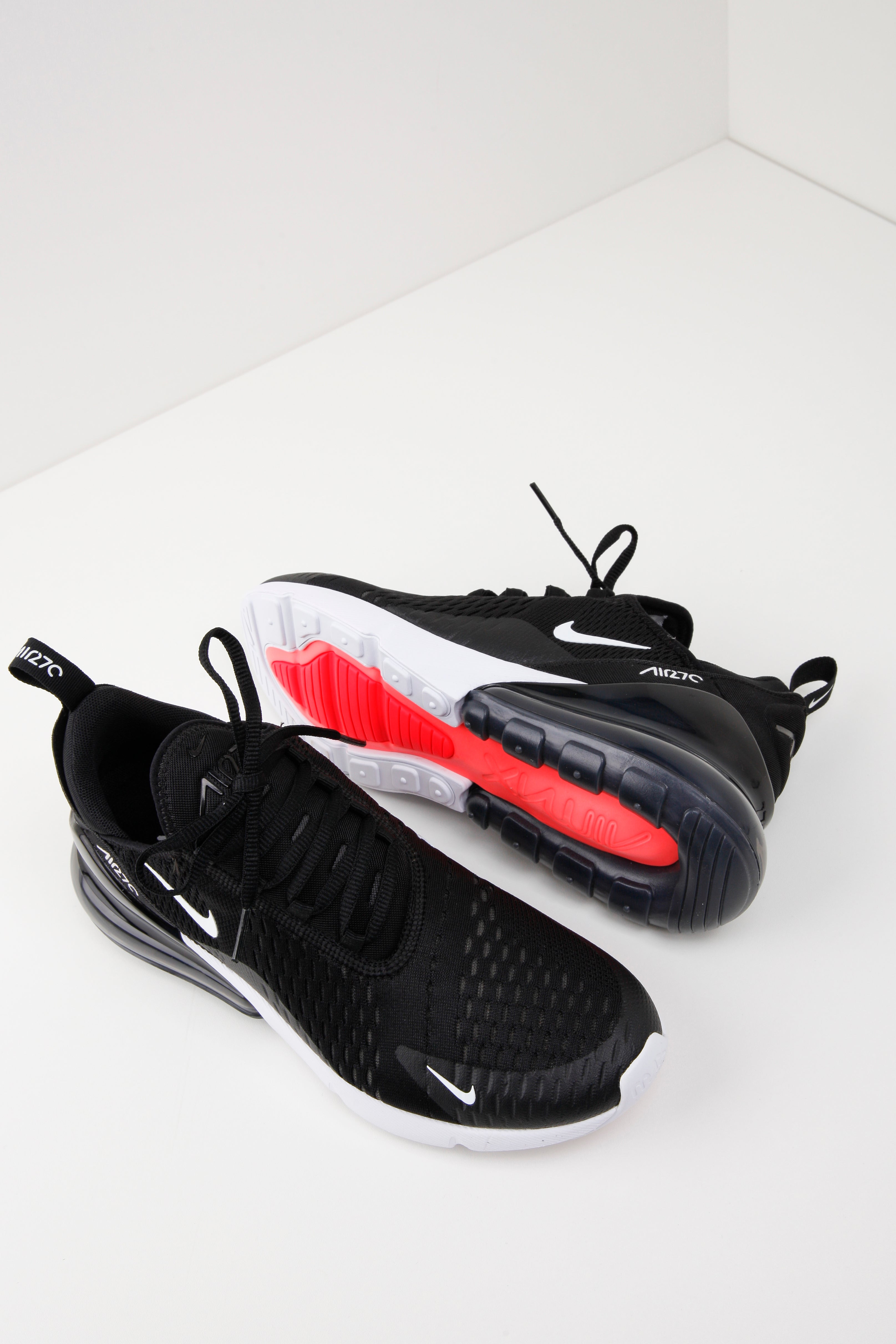 Air Max 270 Sneaker - Black + White + Solar Red