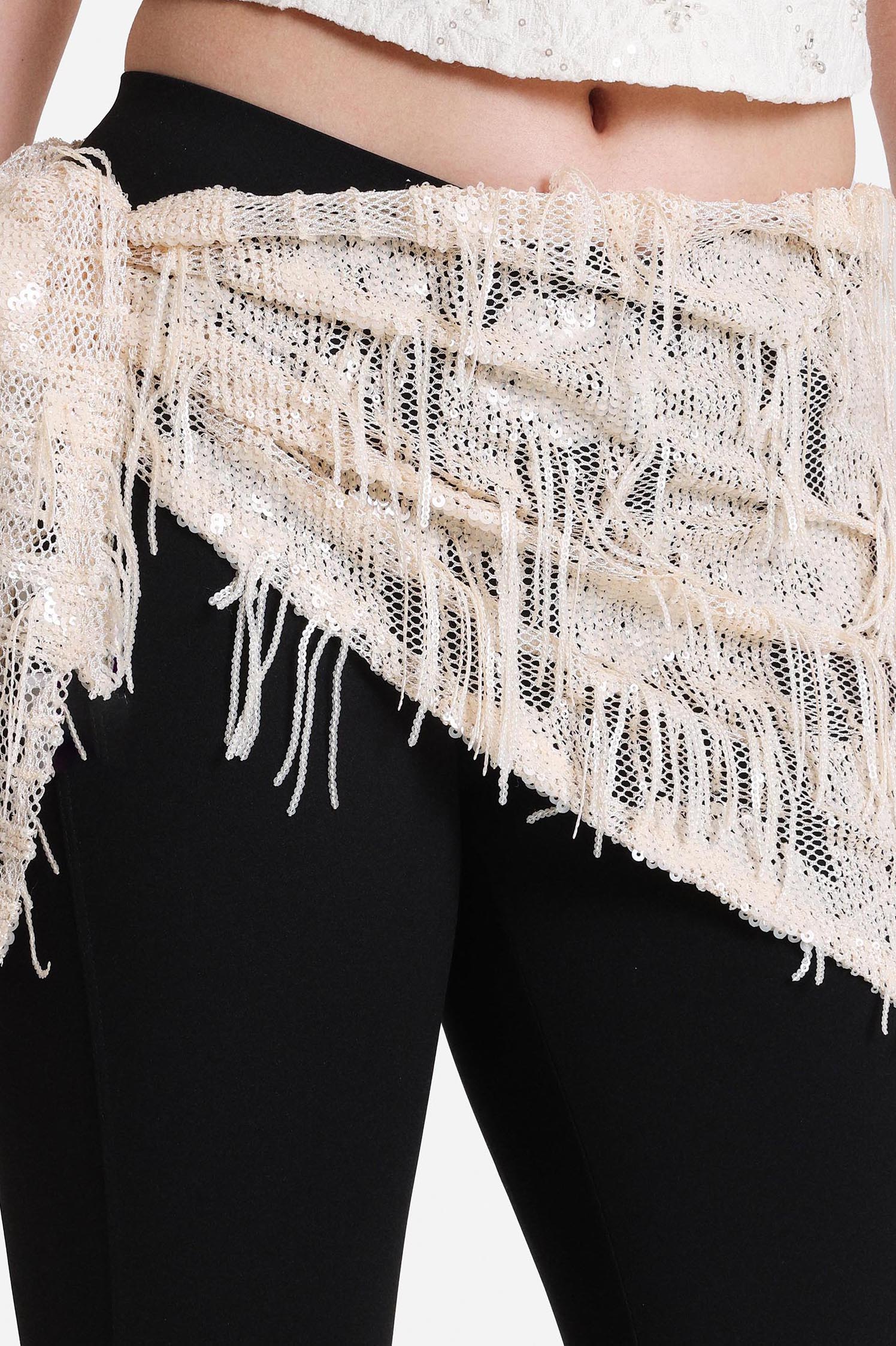 Foulard à paillettes - Light Beige