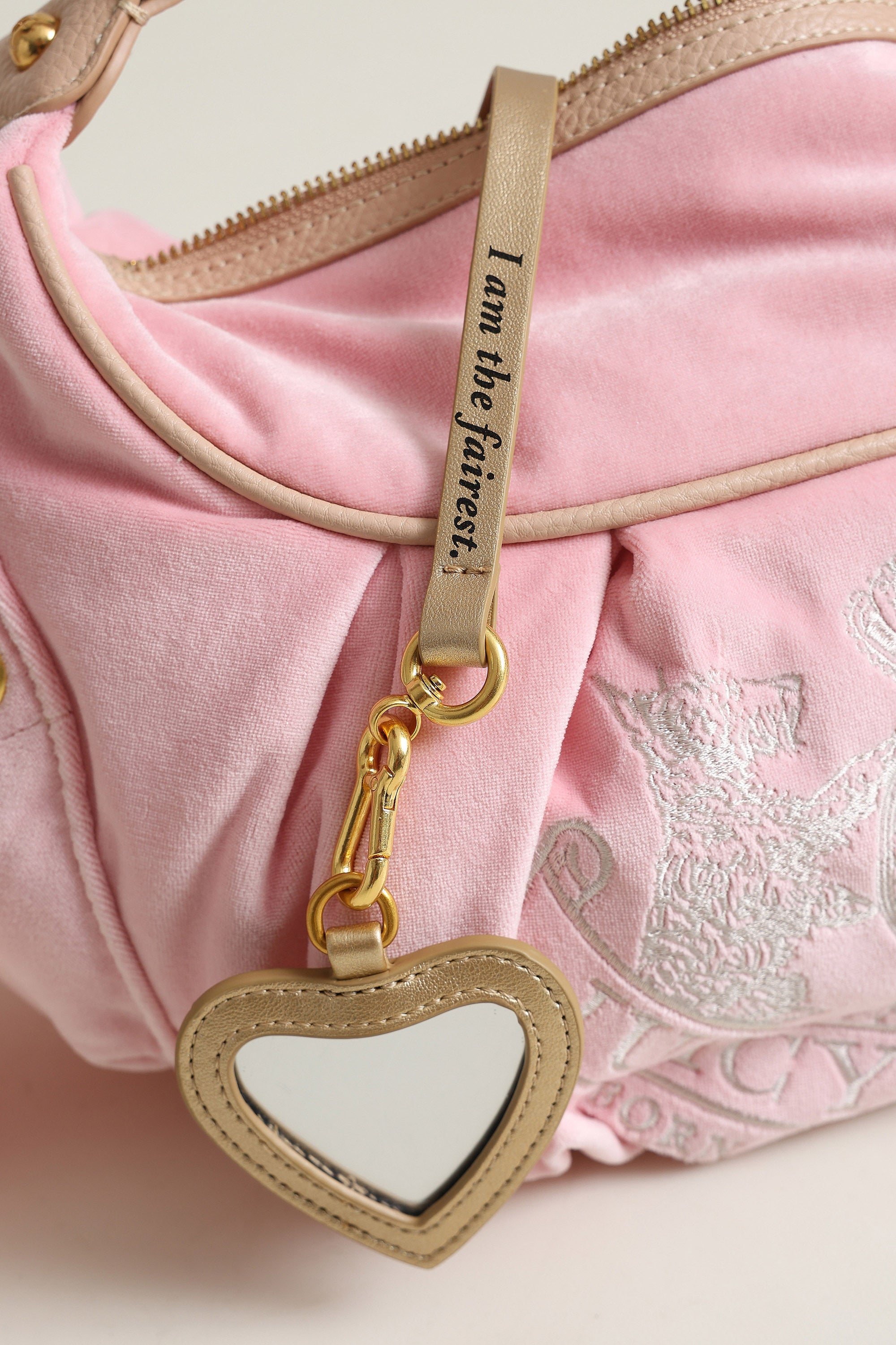 Samt Handtasche - Juicy Pink