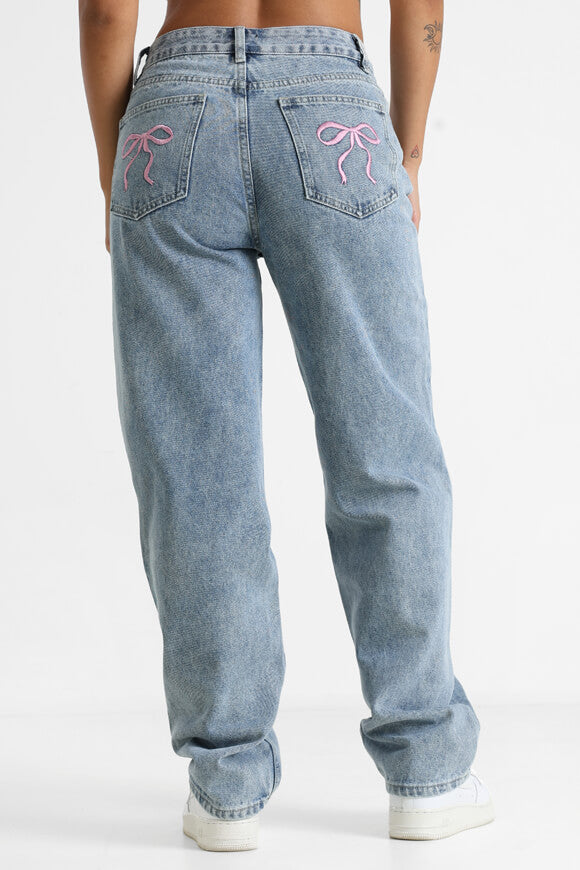 Straight Fit Jeans - Hellblau