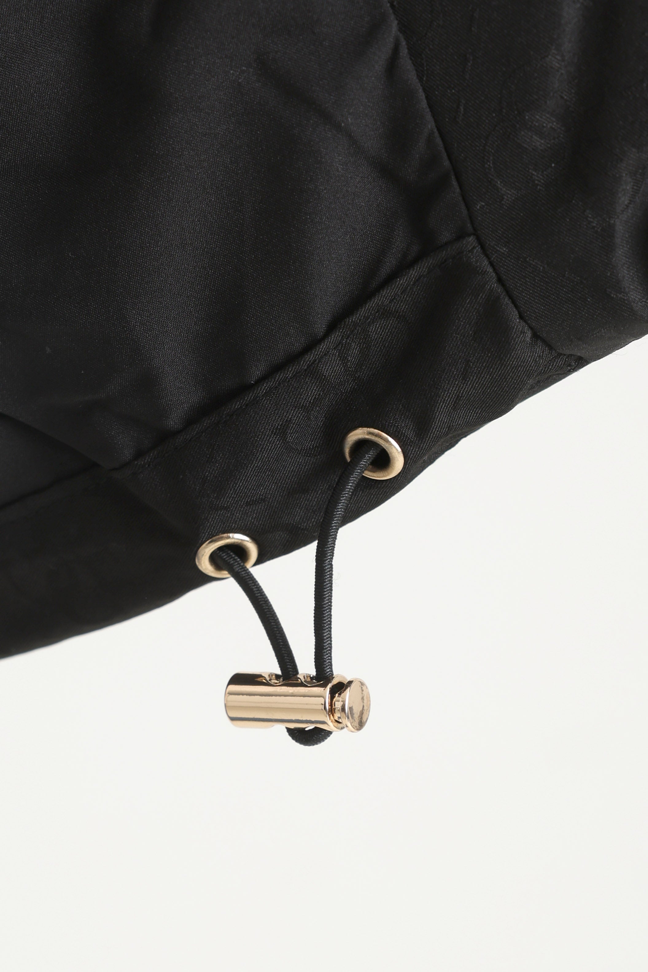 Jacquard puffer jacket - Black