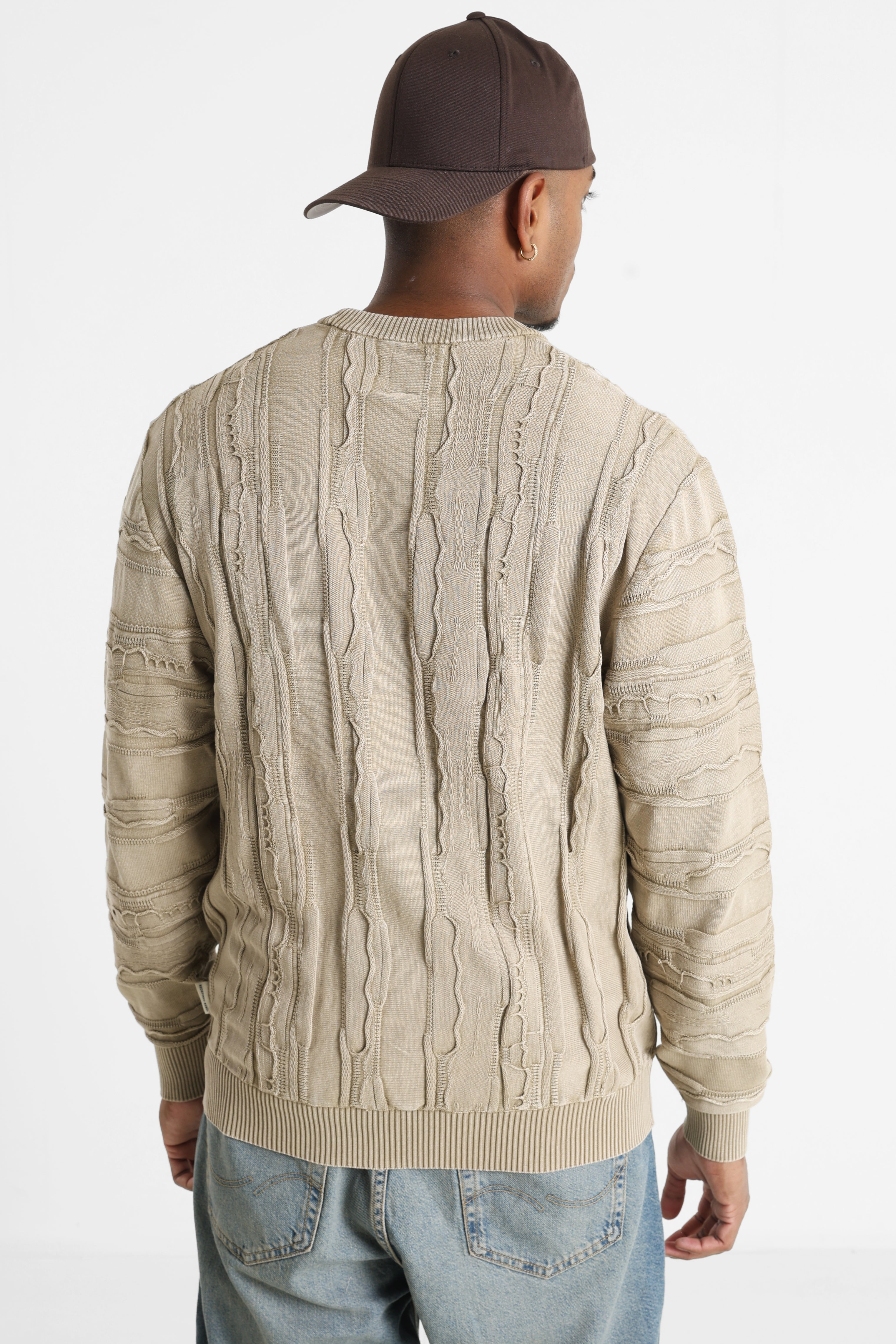 RRJAMIE - Maglione lavorato a maglia - vintage kaki