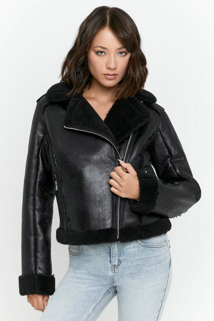 Veste mouton retourné