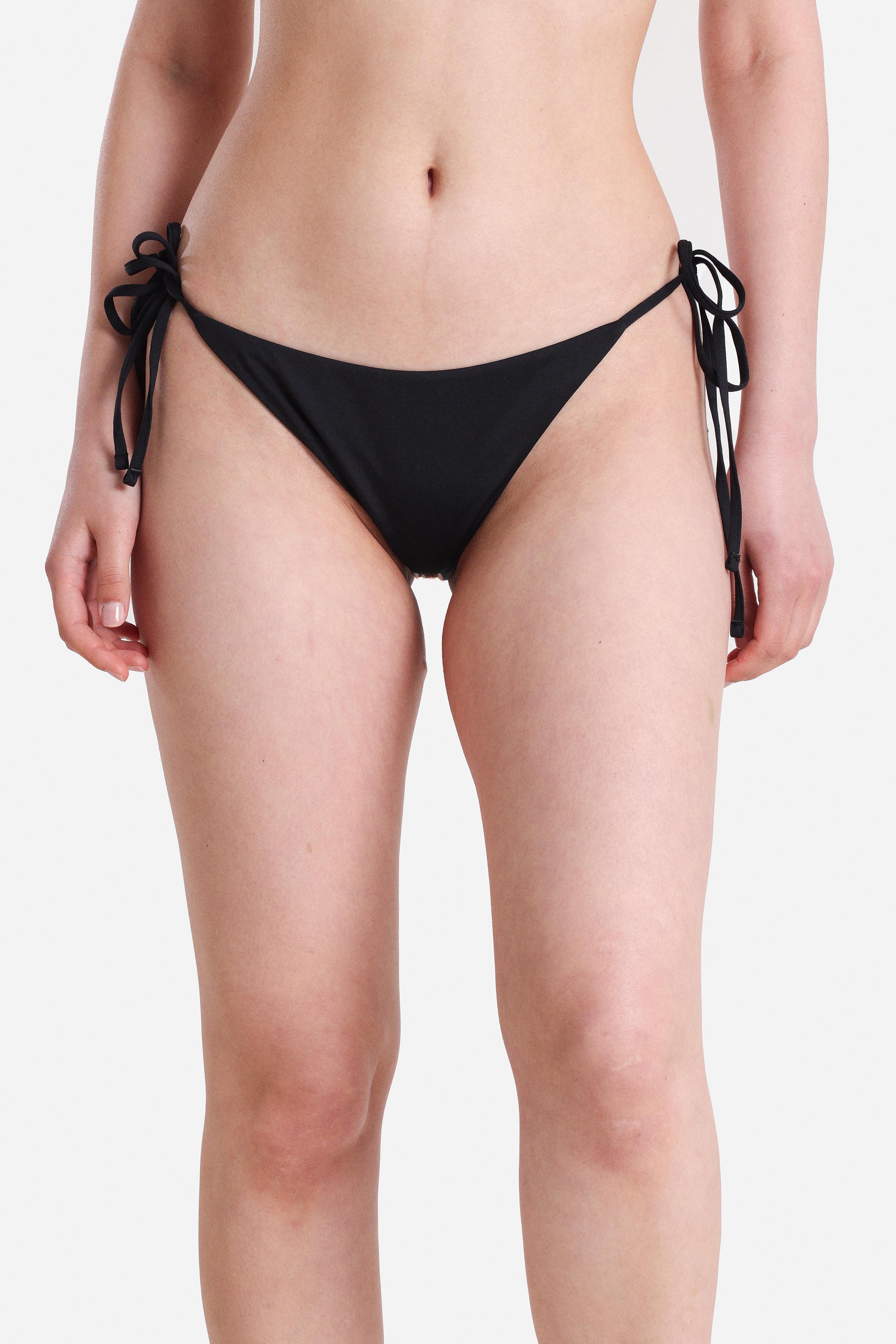 Bikini-Unterteil mit Strass - Schwarz