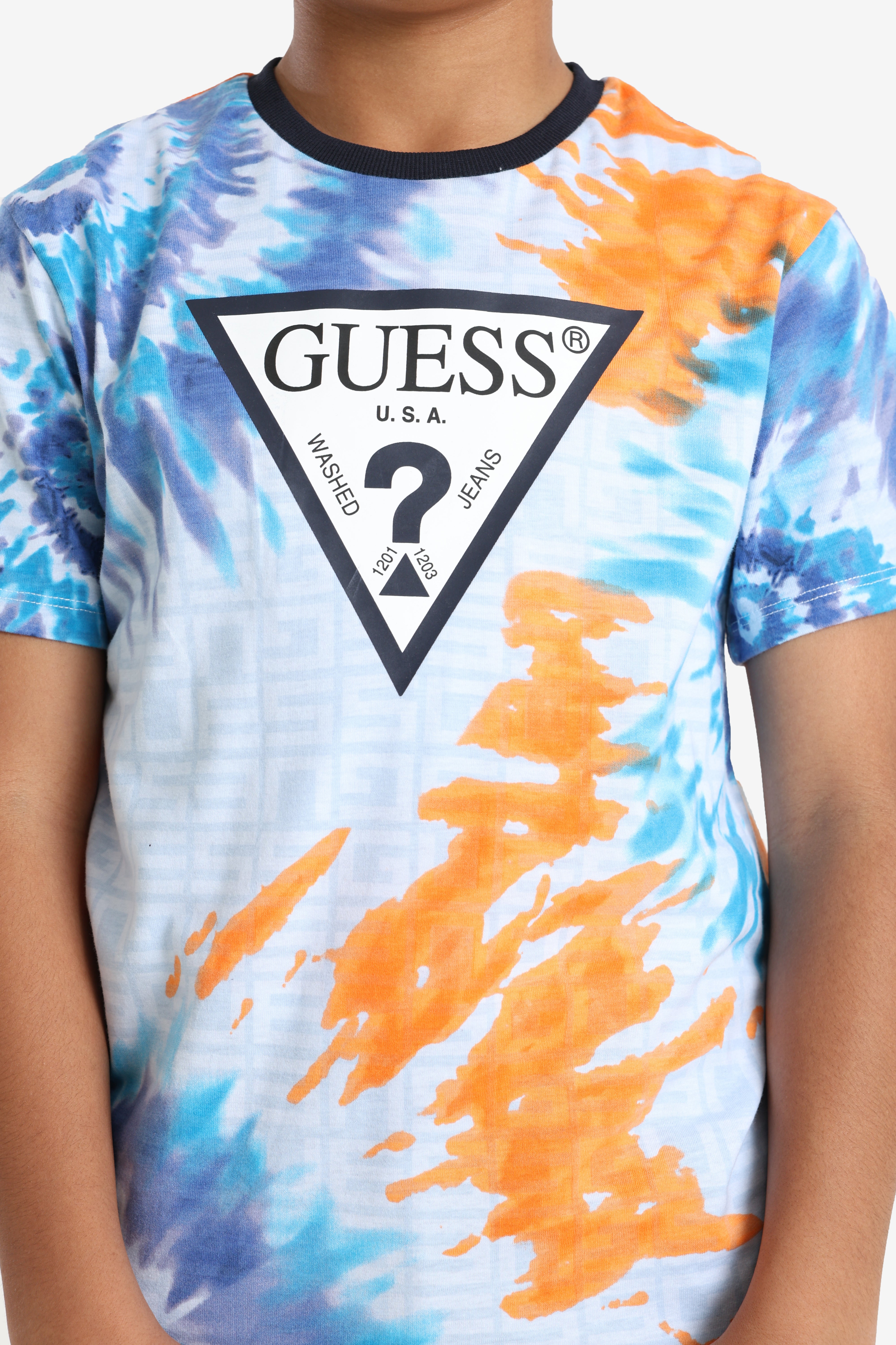 T-shirt - Blue + Arancione