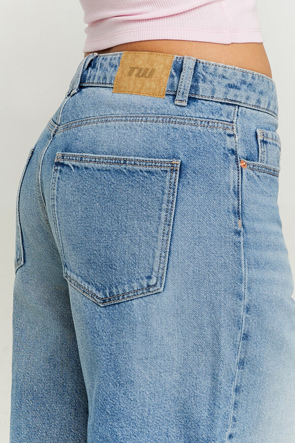 Pantaloncini di jeans - Denim blu