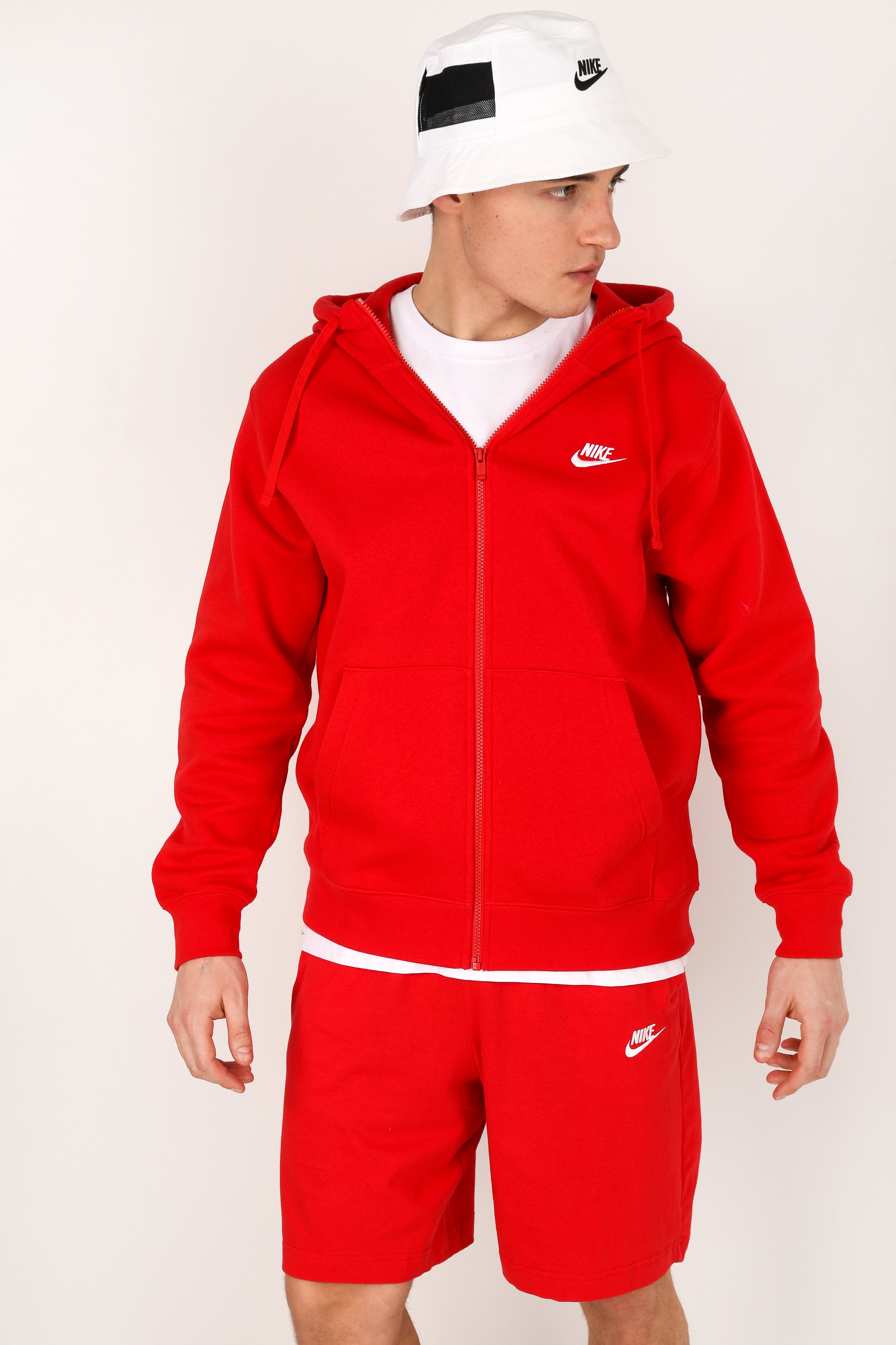 Sportswear Club Kapuzensweatjacke - University Red