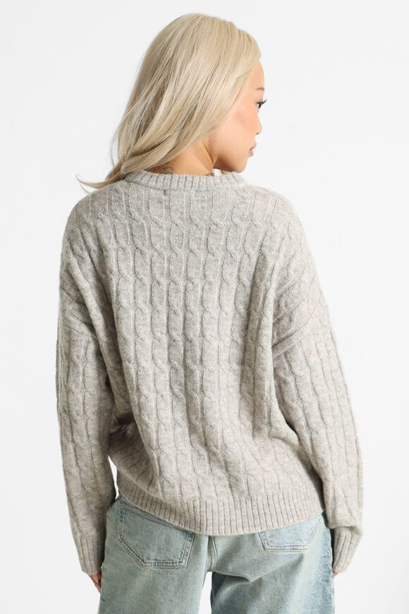 Knitted sweater - Beige mottled