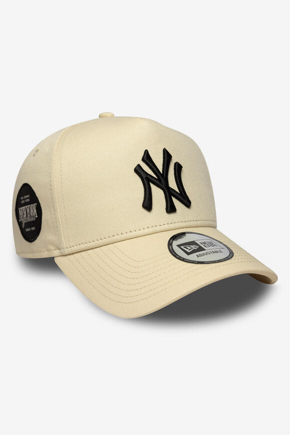 Snapback Cap - Light Beige + Black