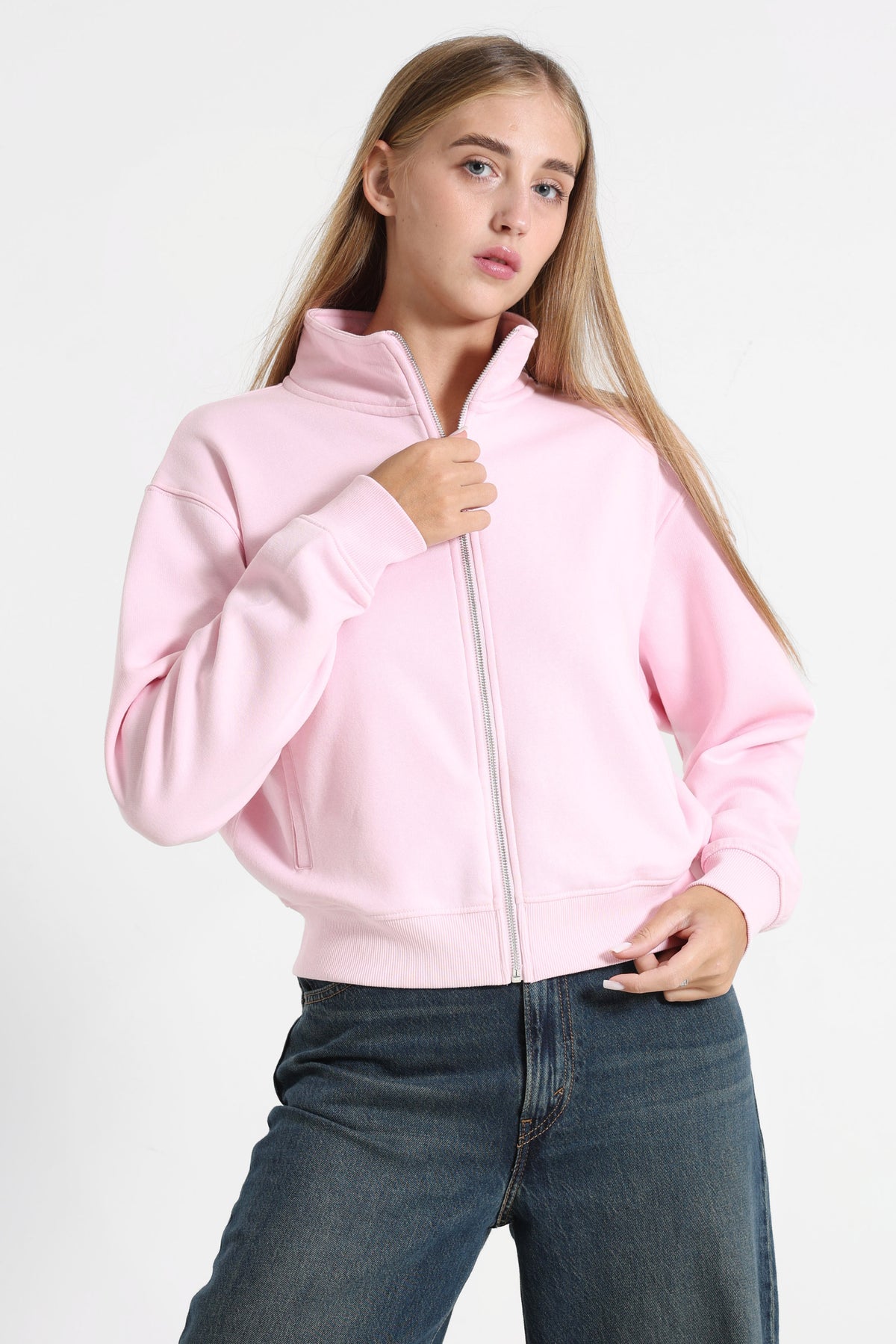 Sweatjacke - Rosa