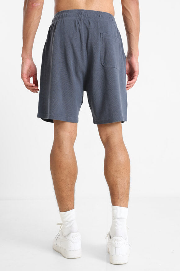 Shorts aus Waffelstoff - Vintage Blue
