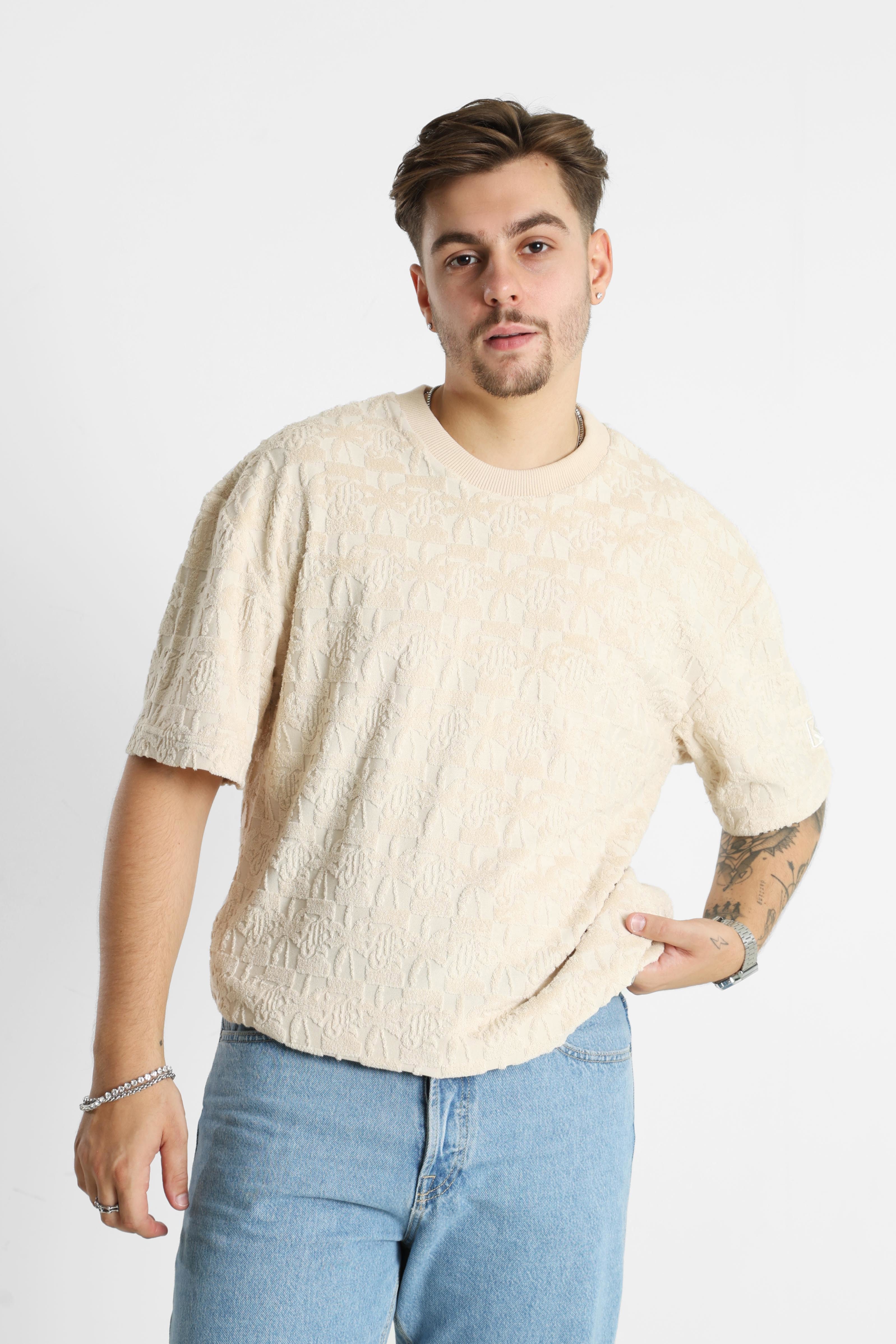 T-Shirt en frotté - Light Beige