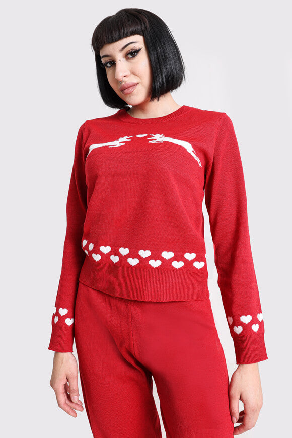 Christmas knitted sweater - Chili Pepper