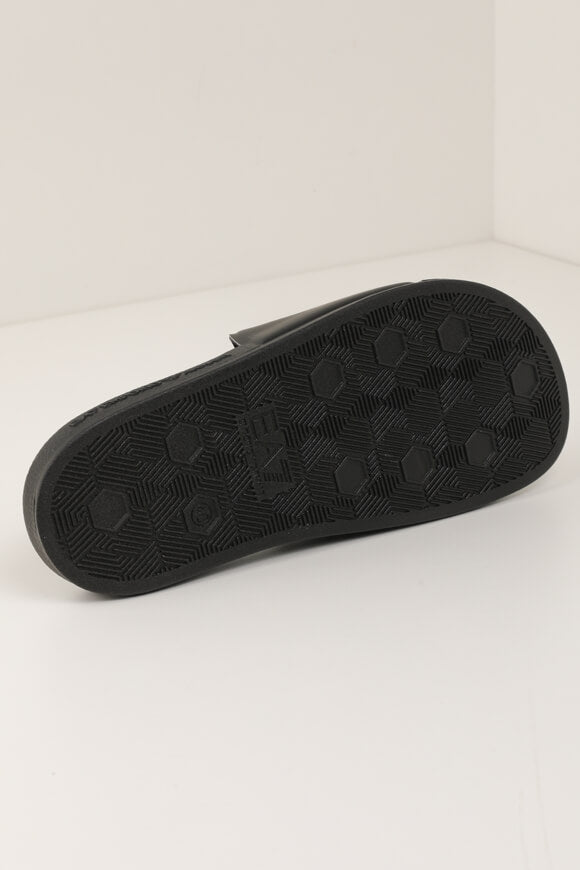 Pantoletten - Schwarz + Weiss