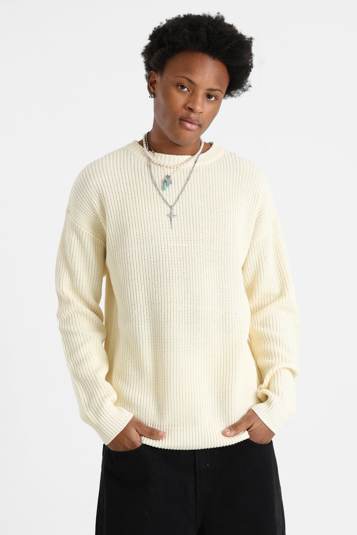 Pull en tricot - Ecru