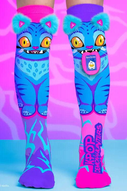 K-POP Kniesocken - Pink + Blue
