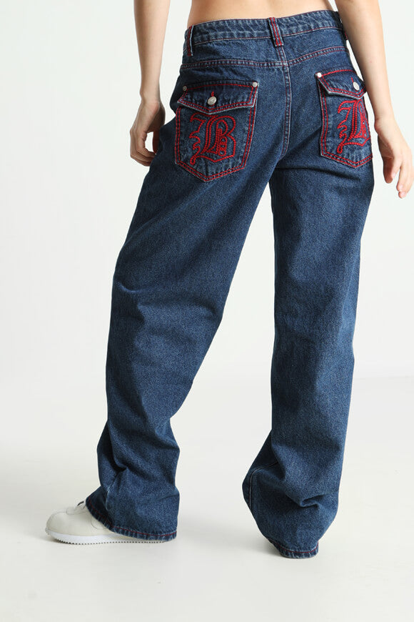 Baggy Jeans - Dunkelblau Denim