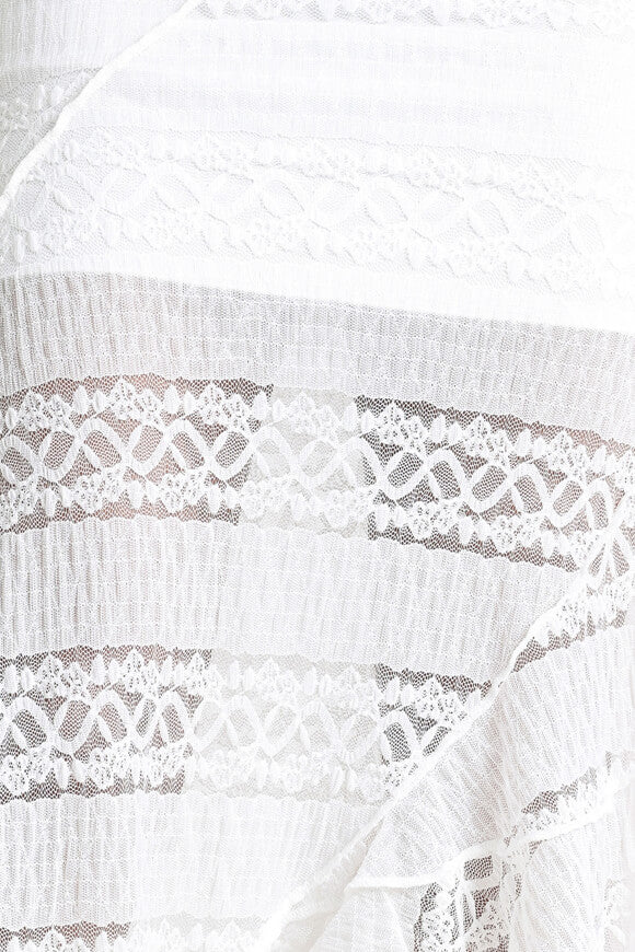 Midi Spitzenrock - Offwhite