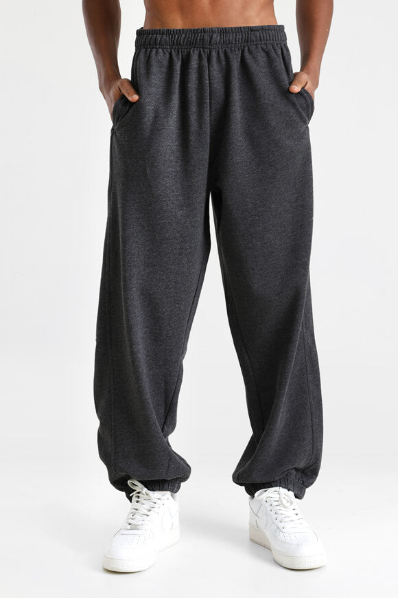 Sweathose - Dunkel Grau meliert